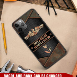 Navy Bagde  - Premium Glass Phone Case