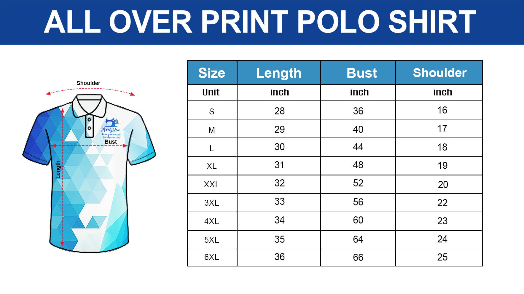 ALL OVER PRINT POLO SHIRT