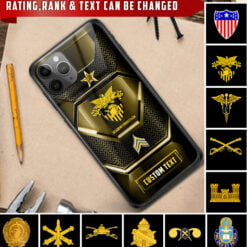 US Army Branch - Premium Glass Phone Case