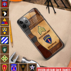 US Army Division - Premium Glass Phone Case