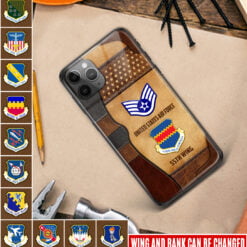 US Air Force Wing - Premium Glass Phone Case