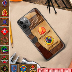 US Marine Battalions - Premium Glass Phone Case