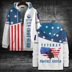 Coast Guard Rating, E 2 Blue - Zip Hoodie