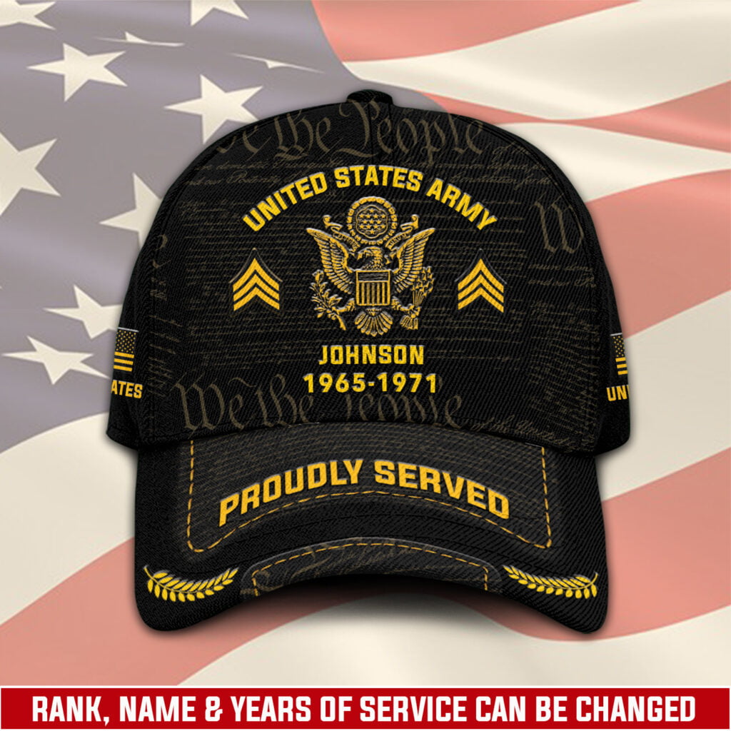 US Army, E 9 Army Sergeant Major – Classic Cap – Proud US Veteran