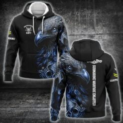 Navy Badge, E 6 Gold - Hoodie