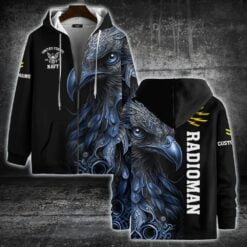 Navy Rating, E 7 Red - Zip Hoodie