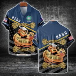 US Coast Guard, E 7 Red - Short Sleeve Button Shirt