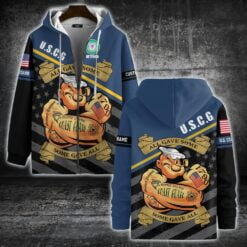 US Coast Guard, E 4 Gold - Zip Hoodie