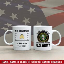US Military - US Army - White Mug 11oz