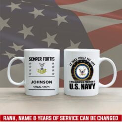 US Military - US Navy - White Mug 15oz
