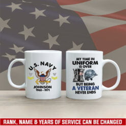 US Military - US Navy - White Mug 15oz