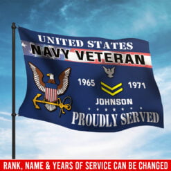 US Navy, E 4 Gold - Flying Flag 5×8 Feet(152×244 Cm)