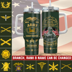 Army Branch, O 6 Army Colonel - Stainless Steel Tumbler 40oz
