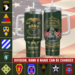 Army Division, Thank a Veteran - Stainless Steel Tumbler 40oz