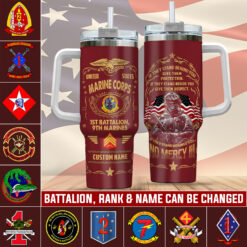 Marine Battalion, O 3 Marines Captain - Stainless Steel Tumbler 40oz