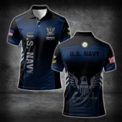 US Navy, E 3 White - Polo Shirt