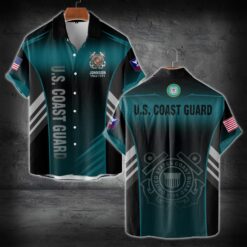 US Coast Guard, Duty, Honor, Country - Short Sleeve Button Shirt
