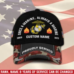 US Marine Corps, E 2 Marines Private First Class - Classic Cap