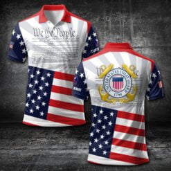 US Coast Guard, E 6 Red - Polo Shirt