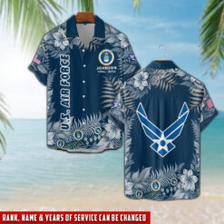 US Air Force , Land Of The Free, Because Of The Brave - Hawaii Shirt