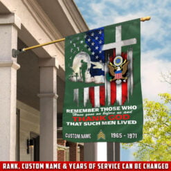 US Army, E 8 Army First Sergeant - House Flag