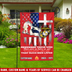 US Marines, E 3 Marines Lance Corporal - Garden Flag