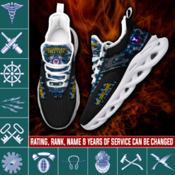 Coast Guard Rating, E 6 Red - Max Soul Shoes