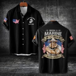 US Marine Corps, Duty, Honor, Country - Short Sleeve Button Shirt