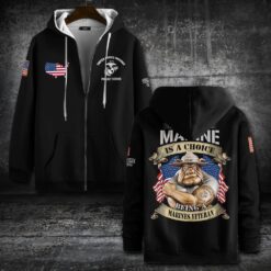 US Marine Corps, E 6 Marines Staff Sergeant - Zip Hoodie