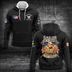 US Navy, Land Of The Free, Because Of The Brave - Hoodie
