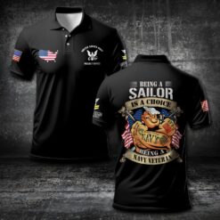 US Navy, E 4 Gold - Polo Shirt