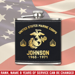 US Marine Corps, O 3 Marines Captain - 6oz Flask Set