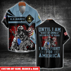 US Army, Once A Soldier, Always A Soldier - Short Sleeve Button Shirt