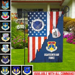 US Veteran - Air Force Commands - Garden Flag