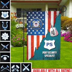 US Veteran - Coast Guard Ratings - Garden Flag