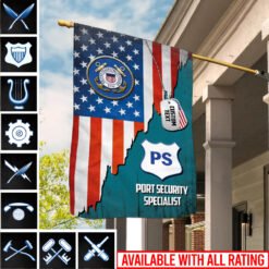 US Veteran - Coast Guard Ratings - House Flag