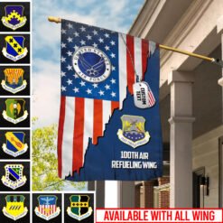 US Veteran - Air Force Wings - House Flag