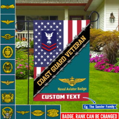 Coast Guard Badge - Garden Flag