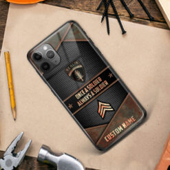 Army Division, E 9 Army Command Sergeant Major - Premium Glass Phone Case