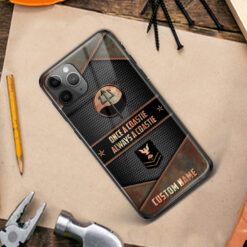 Coast Guard Rating, E 6 Gold - Premium Glass Phone Case