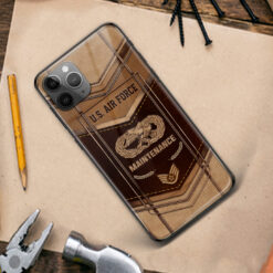 Air Force Badge, O 4 Air Force Major - Premium Glass Phone Case