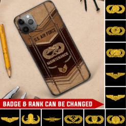 Air Force Badge, E 3 Air Force Airman First Class - Soft Phone Case