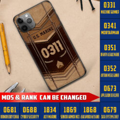 Marine Mos, E 8 Marines Master Sergeant - Soft Phone Case