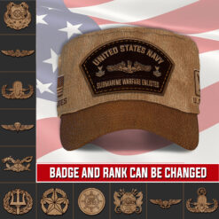 Navy Badge, E 4 Gold - Military Cap