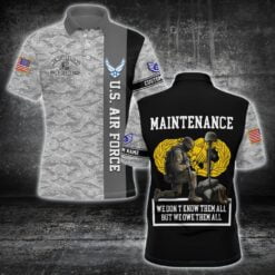 US Military - Air Force Badge - Polo