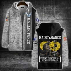 US Military - Air Force Badge - Zip Hoodie