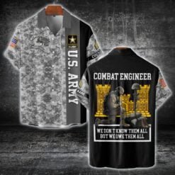 US Military - Army Branch - Short Sleeve Button Shirt