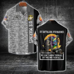 US Military - Marine Battalion - Short Sleeve Button Shirt