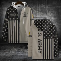 Army Branch, Once A Soldier, Always A Soldier - Zip Hoodie