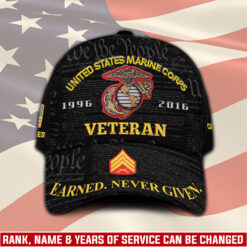 US Marine Corps, E 8 Marines First Sergeant - Embroidered Classic Cap